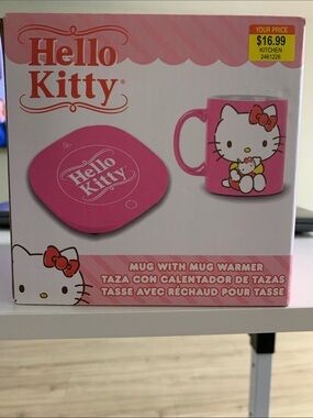 Hello Kitty Pink Mug and Matching Warmer